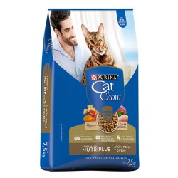 Cat Chow Purina Alimento para Gato Atún Pollo y Queso 7.5kg