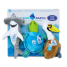 Clean Earth Spunky Pup Juquete para perro 3 pzas