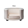 Maypet, Sillón Forrado de Terciopelo para Mascota Pequeña, Color Beige